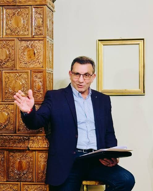 Institute representative speaking at an academic event